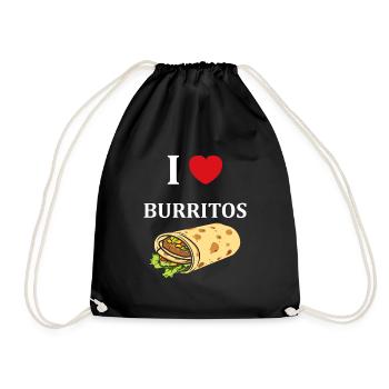 Amour Petit burrito - Sac de sport léger - noir - Devant