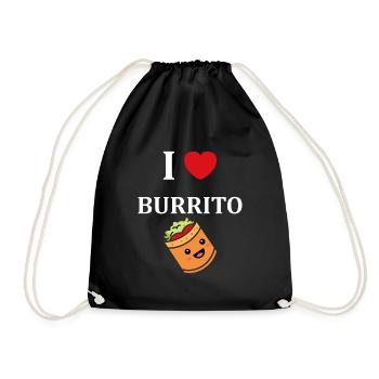 Amour Petit burrito - Sac de sport léger - noir - Devant
