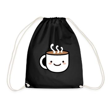 Humour petit chocolat chaud - Sac de sport léger - noir - Devant