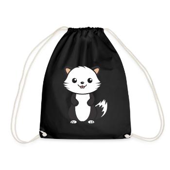 Humor little weasel - Drawstring Bag - black - Front