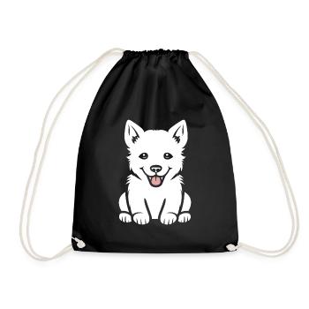 Humor kleiner Husky - Turnbeutel - Schwarz - Vorne