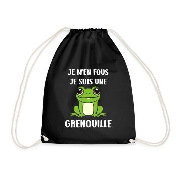 Petite grenouille - Sac de sport léger - noir - Devant
