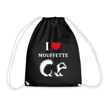 Humour Mouffette - Sac de sport léger - noir - Devant