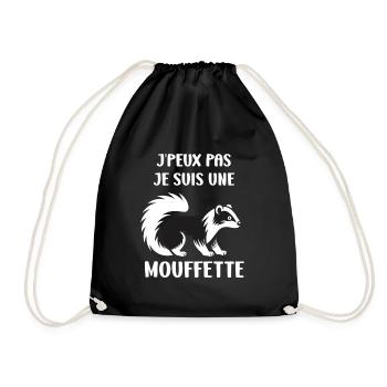 Humour Mouffette - Sac de sport léger - noir - Devant