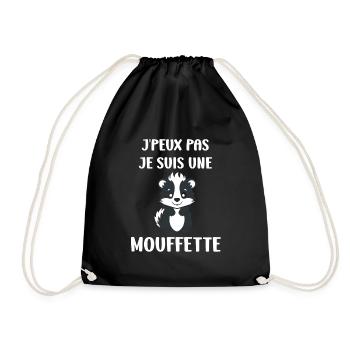 Humour Mouffette - Sac de sport léger - noir - Devant