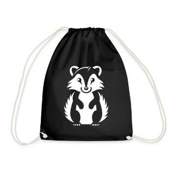Humour Mouffette - Sac de sport léger - noir - Devant