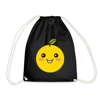 Humour petit citron - Sac de sport léger - noir - Devant