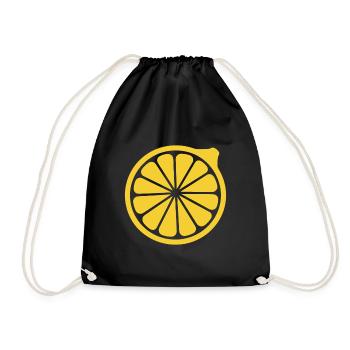 citron - Sac de sport léger - noir - Devant
