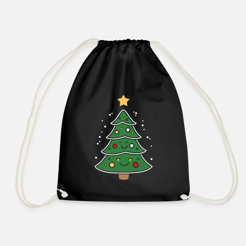 Kleiner Weihnachtsbaum - Turnbeutel - Schwarz