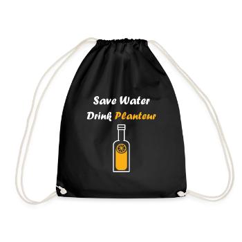 Humour punch planteur - Sac de sport léger - noir - Devant