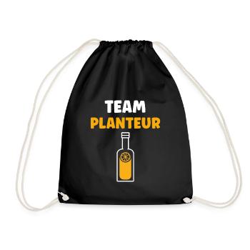 Humour punch planteur - Sac de sport léger - noir - Devant