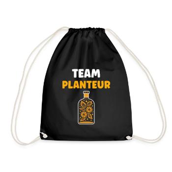 Humour punch planteur - Sac de sport léger - noir - Devant