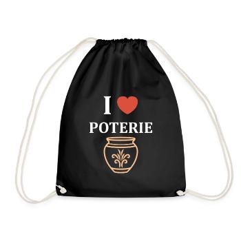 Poterie - Sac de sport léger - noir - Devant