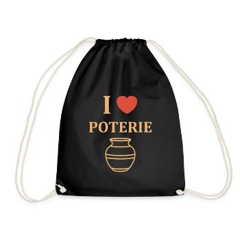 Poterie - Sac de sport léger - noir - Devant