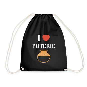 Poterie - Sac de sport léger - noir - Devant