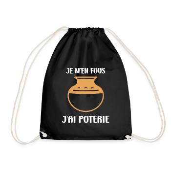 Poterie - Sac de sport léger - noir - Devant