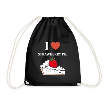 Tarte aux fraises - Sac de sport léger - noir - Devant