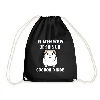 Humour cochon d'ine - Sac de sport léger - noir - Devant