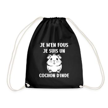 Humour cochon d'ine - Sac de sport léger - noir - Devant