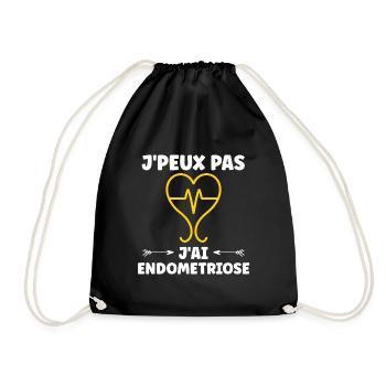 sensibilisation endométriose - Sac de sport léger - noir - Devant