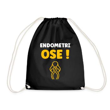 sensibilisation endométriose - Sac de sport léger - noir - Devant