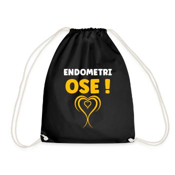 sensibilisation endométriose - Sac de sport léger - noir - Devant