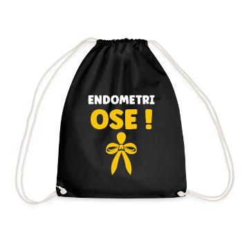 sensibilisation endométriose - Sac de sport léger - noir - Devant