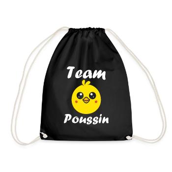 Humour petit poussin - Sac de sport léger - noir - Devant