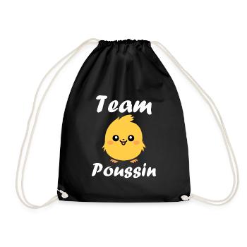 Humour petit poussin - Sac de sport léger - noir - Devant