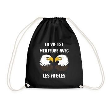 Citation humour Oiseau aigle - Sac de sport léger - noir - Devant