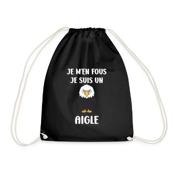 Citation humour Oiseau aigle - Sac de sport léger - noir - Devant