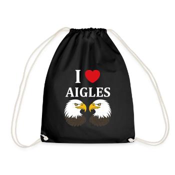 Citation humour Oiseau aigle - Sac de sport léger - noir - Devant