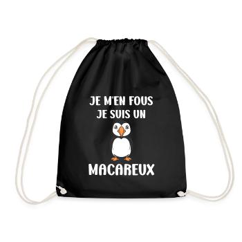 macareux - Sac de sport léger - noir - Devant