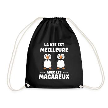 macareux - Sac de sport léger - noir - Devant
