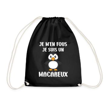 macareux - Sac de sport léger - noir - Devant