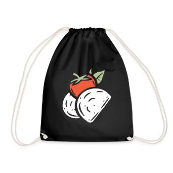 Mozzarella - Drawstring Bag - black - Front