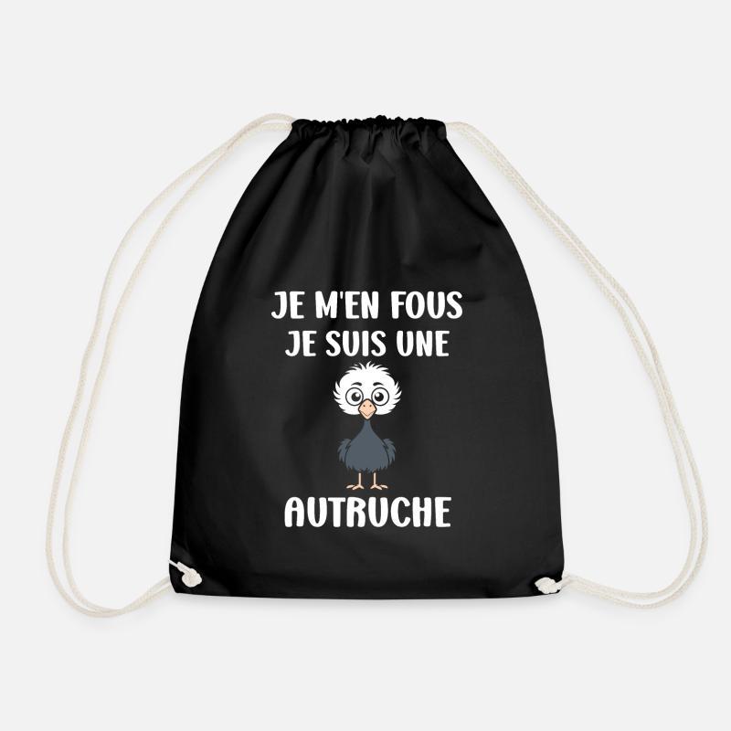 Strauß Zitat - Turnbeutel - Schwarz