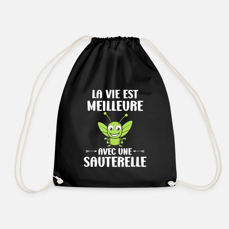 Humour sauterelle - Sac de sport léger - noir