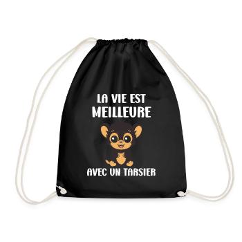 Humour tarsier - Sac de sport léger - noir - Devant