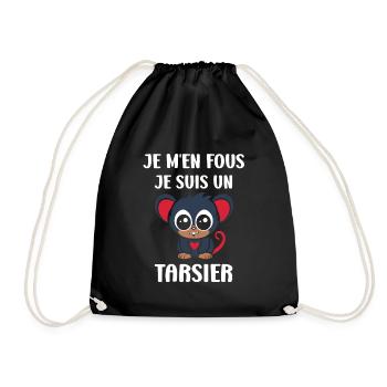 Humour tarsier - Sac de sport léger - noir - Devant