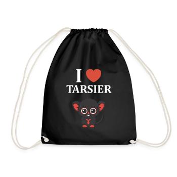 Humour tarsier - Sac de sport léger - noir - Devant