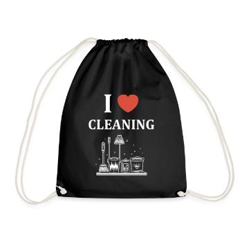 Humou ménage - Sac de sport léger - noir - Devant