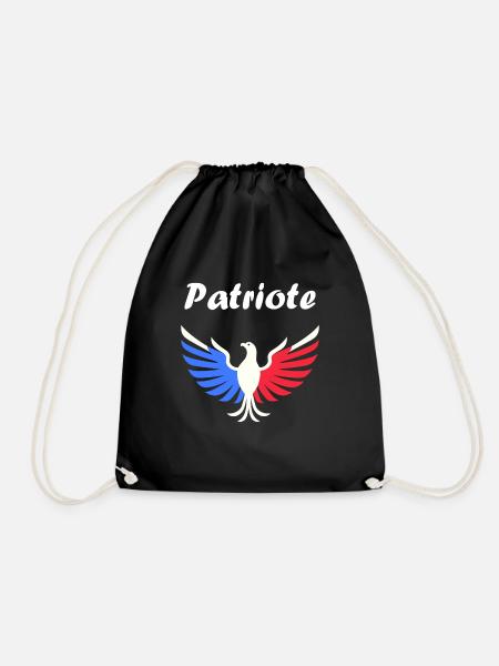 Emblème france patriote - Sac de sport léger - noir