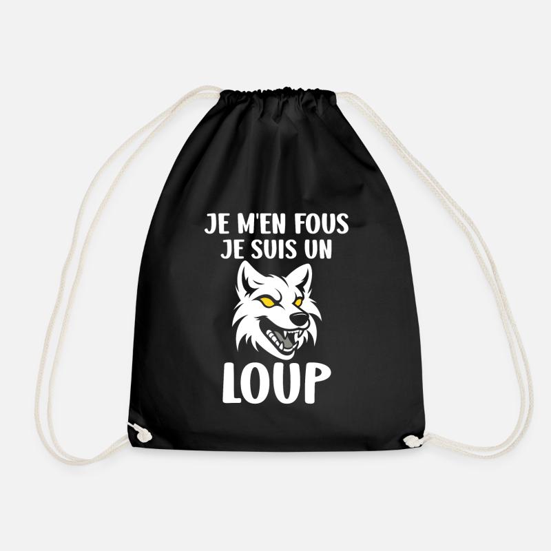 Humour loup - Sac de sport léger - noir