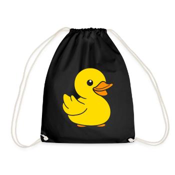 duck - Drawstring Bag - black - Front