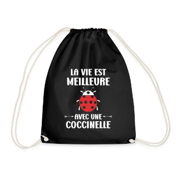 amour Coccinelle - Sac de sport léger - noir - Devant