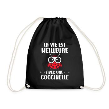 amour Coccinelle - Sac de sport léger - noir - Devant