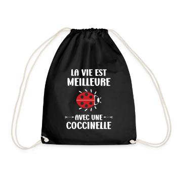 amour Coccinelle - Sac de sport léger - noir - Devant