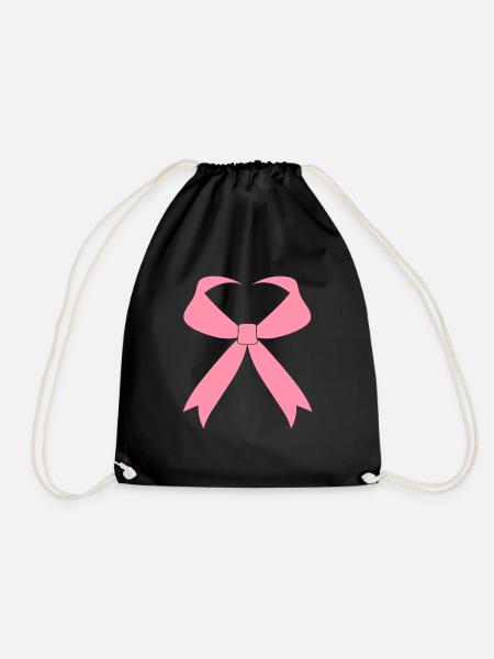 Breast Cancer Awareness - Drawstring Bag - black