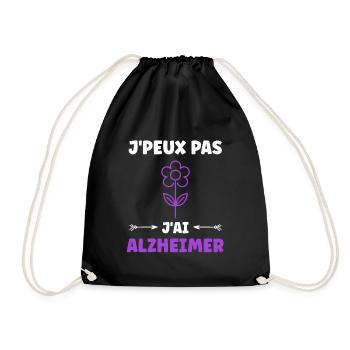 Sensibilisation à la maladie d’Alzheimer - Sac de sport léger - noir - Devant